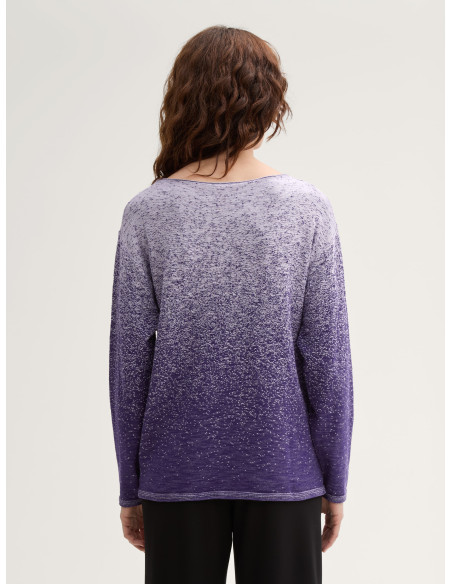 TOM TAILOR Knitted jumper with colour gradient 1044079- | BON FASHION