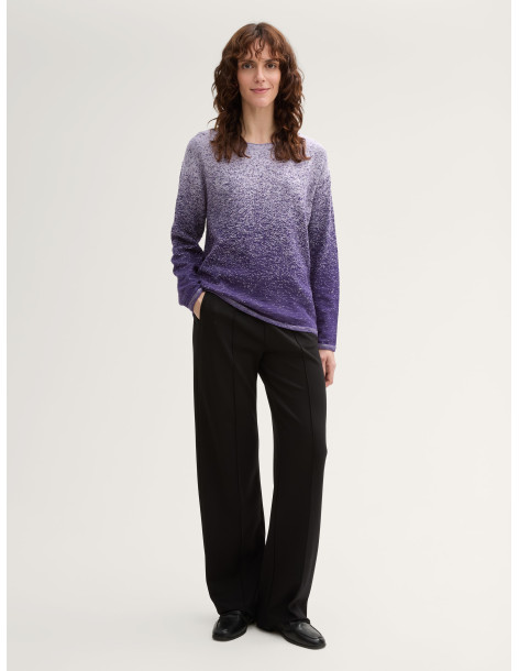TOM TAILOR Knitted jumper with colour gradient 1044079- | BON FASHION