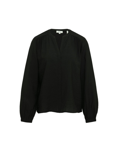 S.OLIVER Viscose blend blouse with gathers 2161029-9999 | BON FASHION
