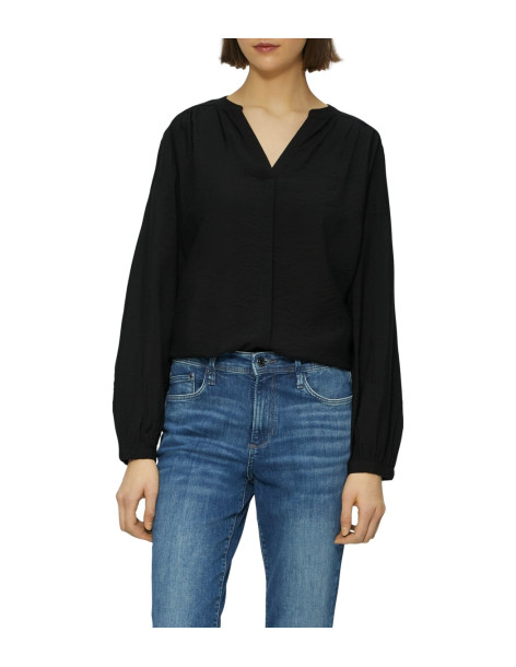 S.OLIVER Viscose blend blouse with gathers 2161029-9999