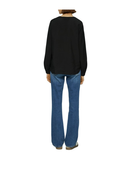 S.OLIVER Viscose blend blouse with gathers 2161029-9999 | BON FASHION