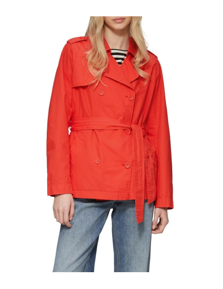 S.OLIVER Short cotton trench coat with a belt 2159450-3103 | BON FASHION
