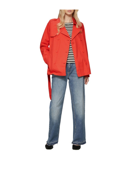 S.OLIVER Short cotton trench coat with a belt 2159450-3103 | BON FASHION