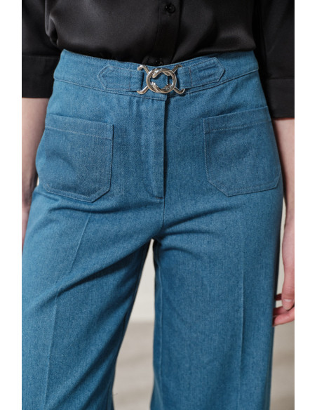 ENZZO Παντελόνι Asher 251023-DENIM | BON FASHION