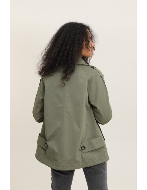 ATTRAIT PARIS TRENCH COATS TR023-KHAKI | BON FASHION