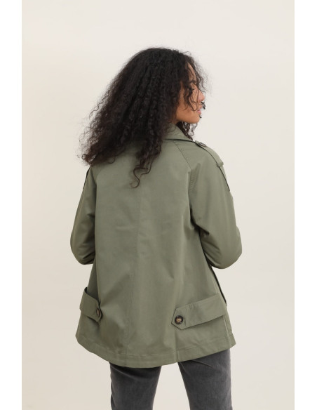 ATTRAIT PARIS TRENCH COATS TR023-KHAKI | BON FASHION