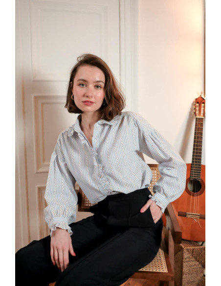 LOVIE & CO SHIRT 95088-BLUE