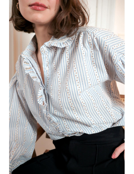 LOVIE & CO SHIRT 95088-BLUE 2