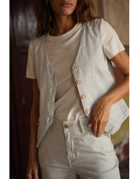 ORAIJE PARIS Top Talya JD576-TAUPE | BON FASHION