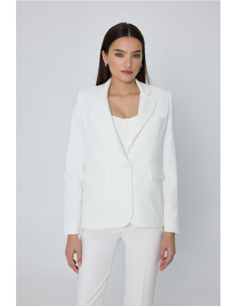 MIND MATTER ELIZA BLAZER 25-01-05-000-ECRU