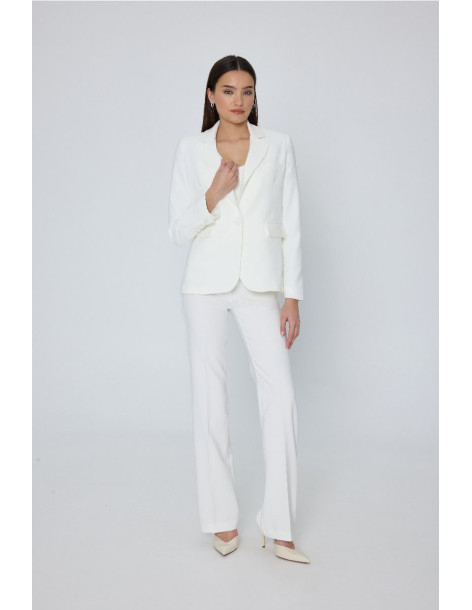 MIND MATTER ELIZA BLAZER 25-01-05-000-ECRU | BON FASHION