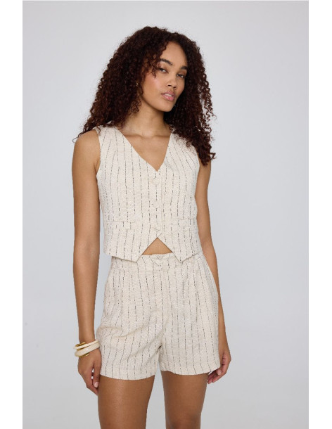MIND MATTER LUCIA SHORTS 25-01-03-016-BEIGE