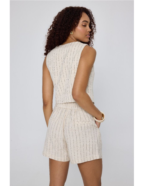 MIND MATTER ARIAH VEST 25-01-05-010-BEIGE | BON FASHION