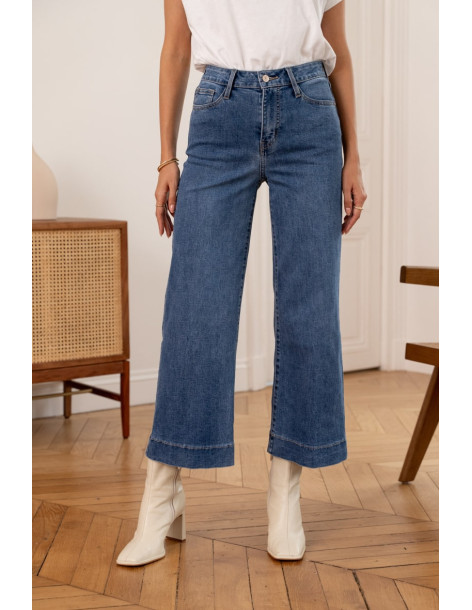 ORAIJE PARIS Windy wide striped jeans JD333-DENIM | BON FASHION
