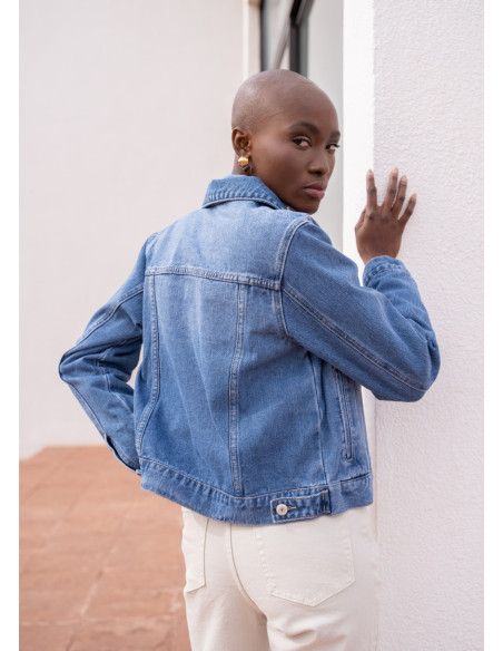 ORAIJE PARIS Valencia denim jacket JD1726-DENIM | BON FASHION
