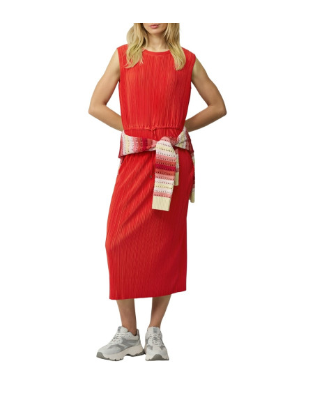 S.OLIVER Sleeveless midi dress with pleats 2164199-3090 | BON FASHION