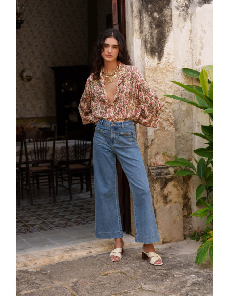ORAIJE PARIS Jean Flare Hortense JD597-DENIM