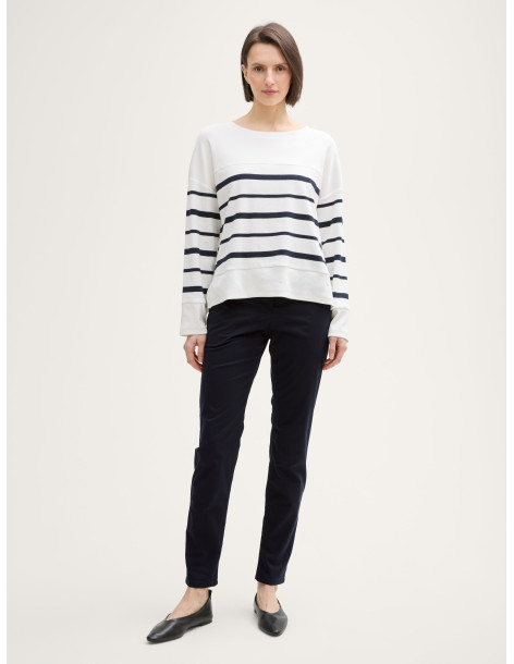 TOM TAILOR Slim chino trousers with belt 1045433-10668