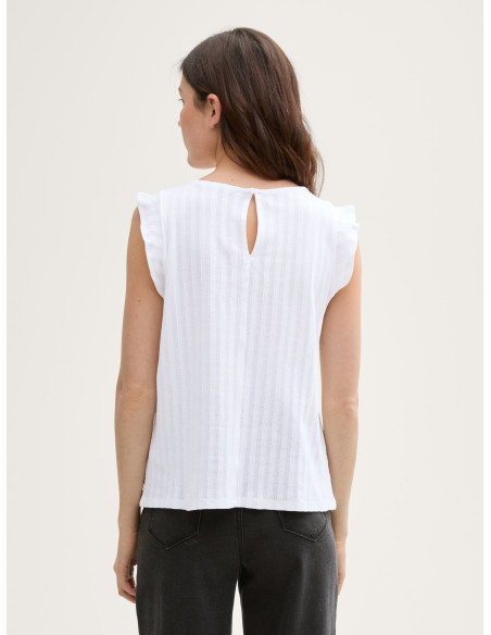 TOM TAILOR Loose fit pointelle top 1046552-2000 | BON FASHION