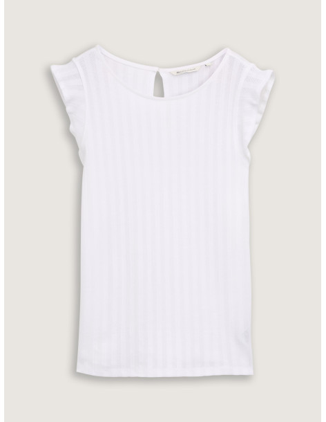 TOM TAILOR Loose fit pointelle top 1046552-2000 | BON FASHION