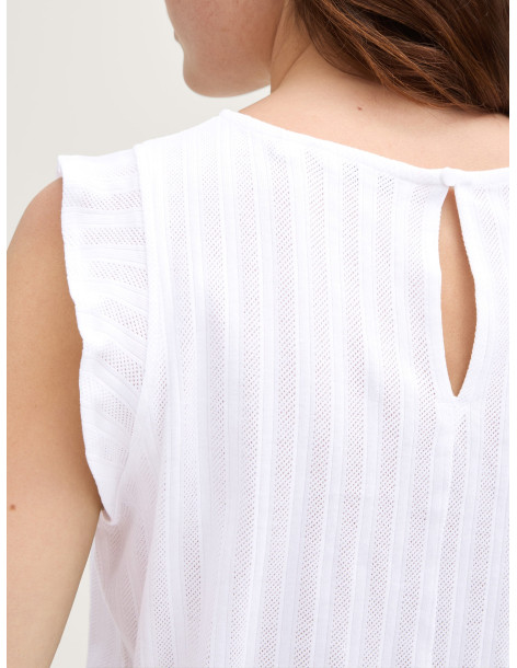 TOM TAILOR Loose fit pointelle top 1046552-2000 | BON FASHION