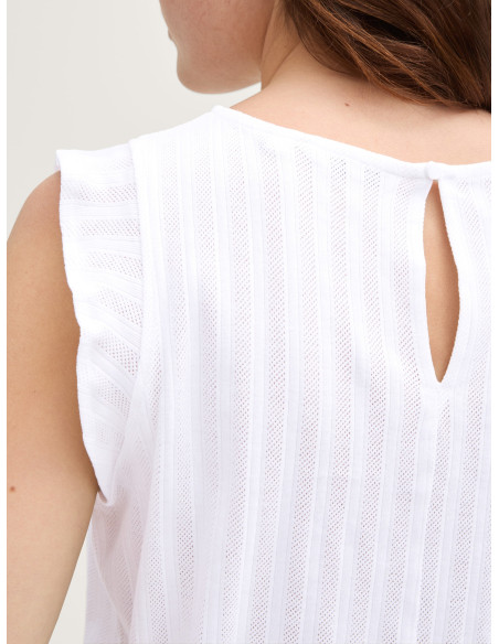 TOM TAILOR Loose fit pointelle top 1046552-2000 | BON FASHION