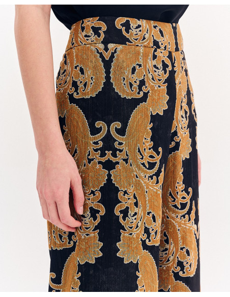 FOREL Παντελόνι φαρδύ με λαχούρια 080.20.01.040 | BON FASHION