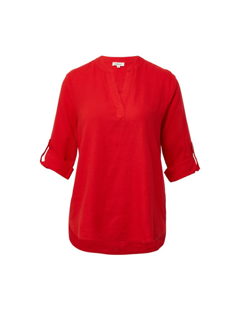 S.OLIVER Leinenbluse mit 3/4-Arm und Tunik 2166159-3090