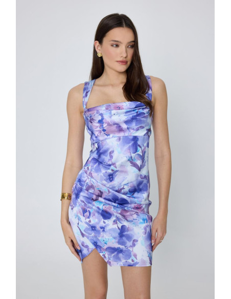 MIND MATTER MICHELLE DRESS 25-01-07-022-ΜΠΛΕ