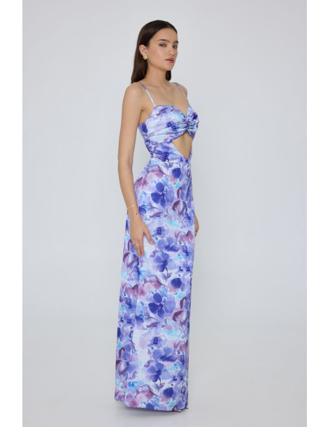 MIND MATTER MARIETTA DRESS 25-01-07-019-ΜΠΛΕ | BON FASHION