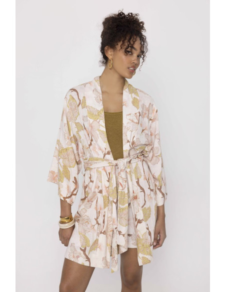 MIND MATTER MELINA DRESS-KIMONO 25-01-07-010-PINK