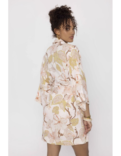 MIND MATTER MELINA DRESS-KIMONO 25-01-07-010-PINK | BON FASHION