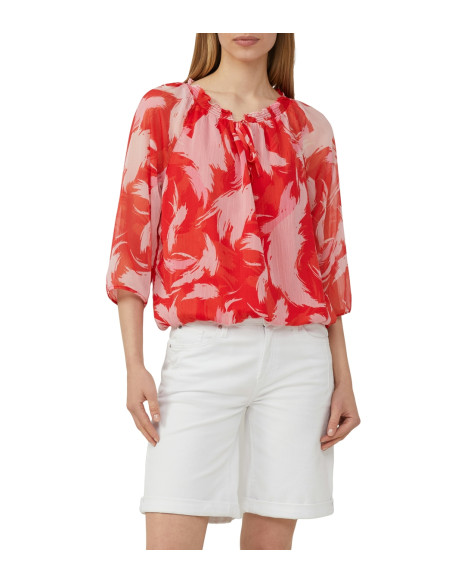 S.OLIVER Bluse mit Raff-Details im Relaxed Fit 2163679-30A1