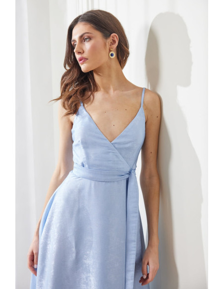 ENZZO Φόρεμα Adrianne 251368-ΣΙΕΛ | BON FASHION
