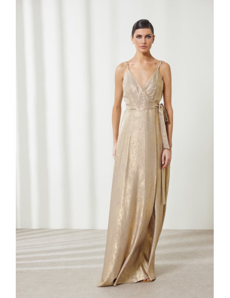ENZZO Φόρεμα Adrianne 251368-GOLD| BON FASHION