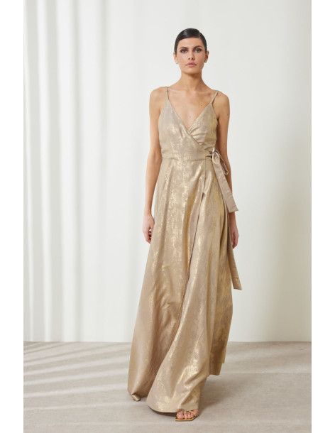 ENZZO Φόρεμα Adrianne 251368-GOLD| BON FASHION
