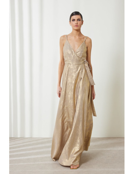 ENZZO Φόρεμα Adrianne 251368-GOLD| BON FASHION