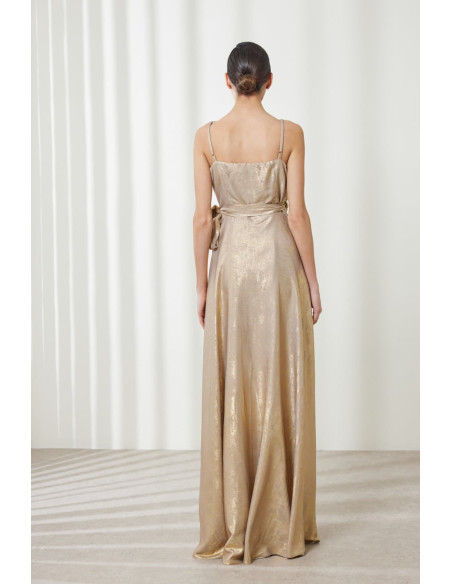 ENZZO Φόρεμα Adrianne 251368-GOLD| BON FASHION