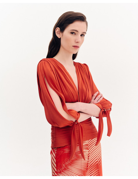 FOREL Μπλούζα με πιέτες 080.10.01.115 | BON FASHION