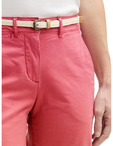 TOM TAILOR Chino Bermuda shorts with belt 1045434-11016| BON FASHION