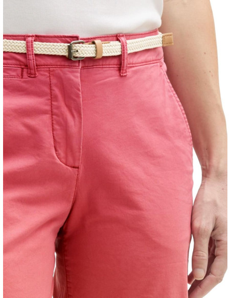 TOM TAILOR Chino Bermuda shorts with belt 1045434-11016| BON FASHION