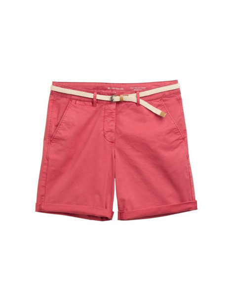 TOM TAILOR Chino Bermuda shorts with belt 1045434-11016| BON FASHION