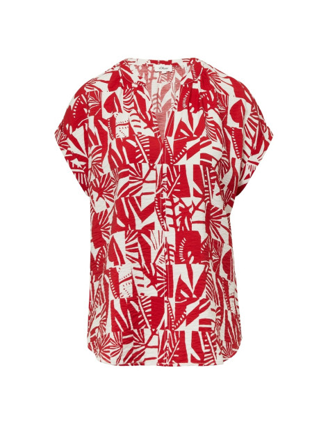 S.OLIVER Textured blouse with gathered details 2171191-35A1