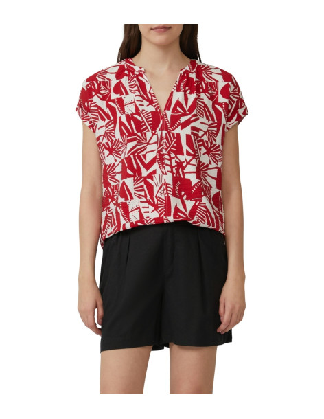 S.OLIVER Textured blouse with gathered details 2171191-35A1