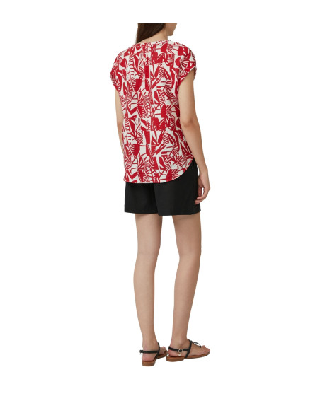 S.OLIVER Textured blouse with gathered details 2171191-35A1 | BON FASHION