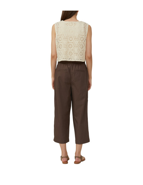 S.OLIVER Cropped crochet lace waistcoat 2166279-8105 | BON FASHION