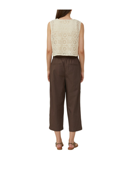 S.OLIVER Cropped crochet lace waistcoat 2166279-8105 | BON FASHION