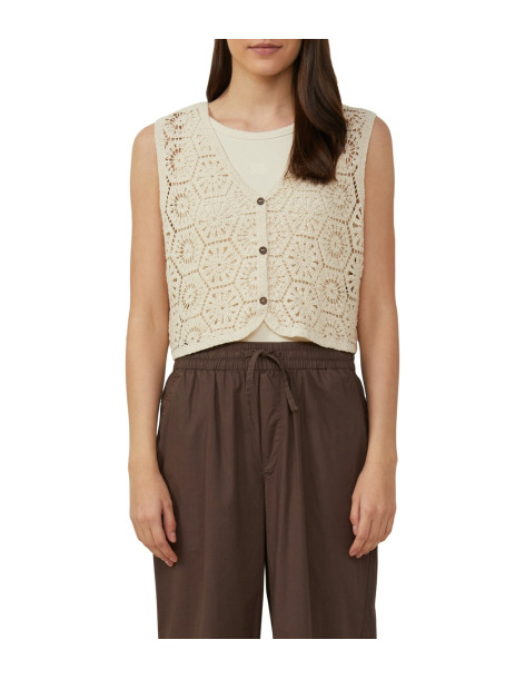 S.OLIVER Cropped crochet lace waistcoat 2166279-8105