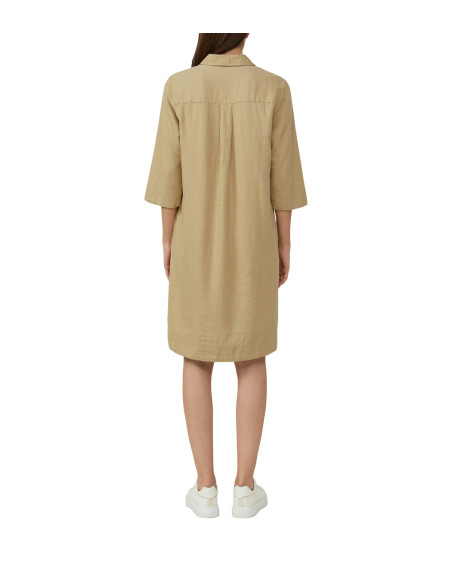 S.OLIVER Short linen-blend blouse dress with pockets 2163731-8363 | BON FASHION