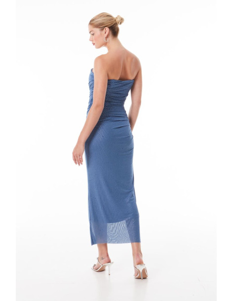 MIND MATTER SOPHIE DRESS 25-01-07-031-BLUE | BON FASHION